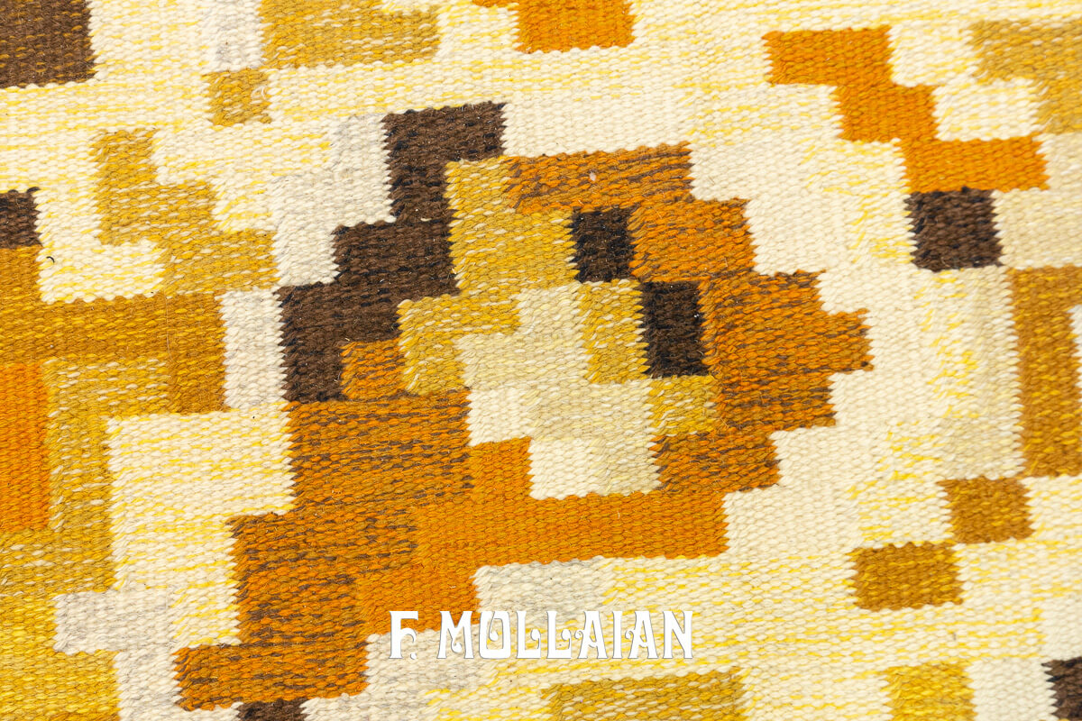 Tapis Suédois Kilim Rollakan n°:891336